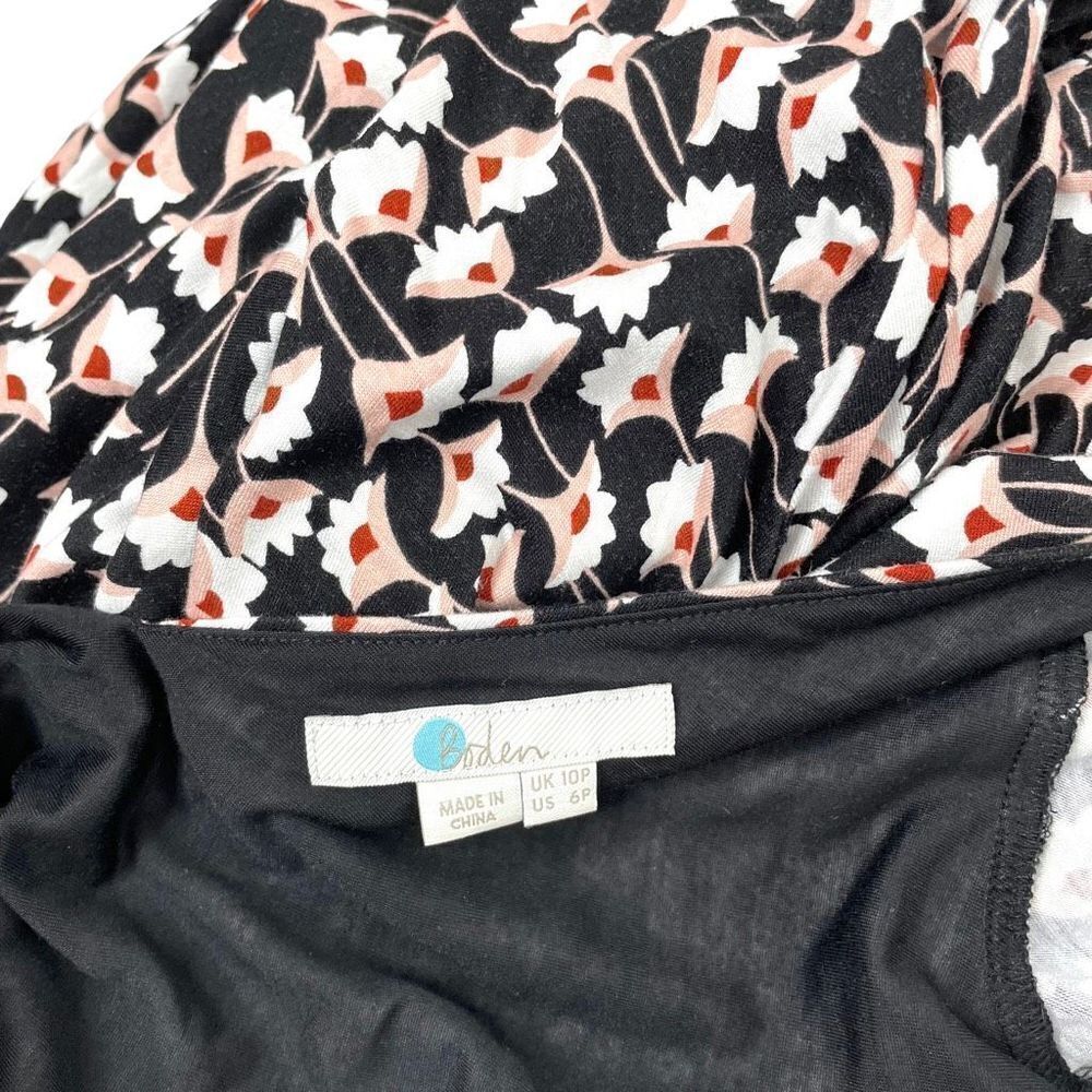 Boden Maisie Jersey floral Dress Size 6P Petite J0331 crocus lily print - Picture 6 of 9